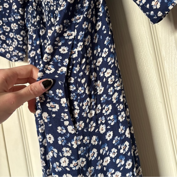 NWT Saltwater Luxe Blue & White Baltic Floral Tiered Skirt Maxi Dress Size Small - Picture 5 of 10